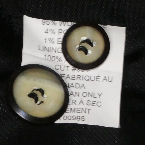 HOLT RENFREW Vintage Houndstooth Wool Coatdress  Size 10 - Picture 8 of 10